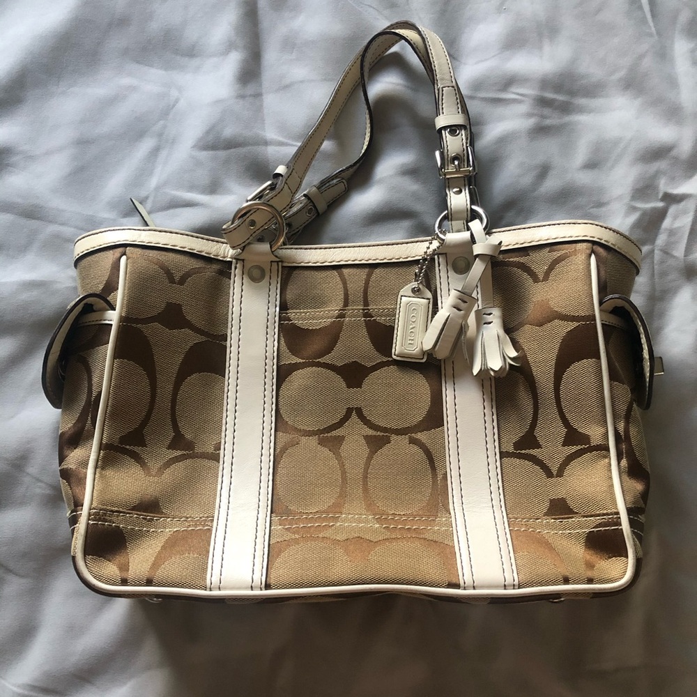 Coach Beige Satchel
